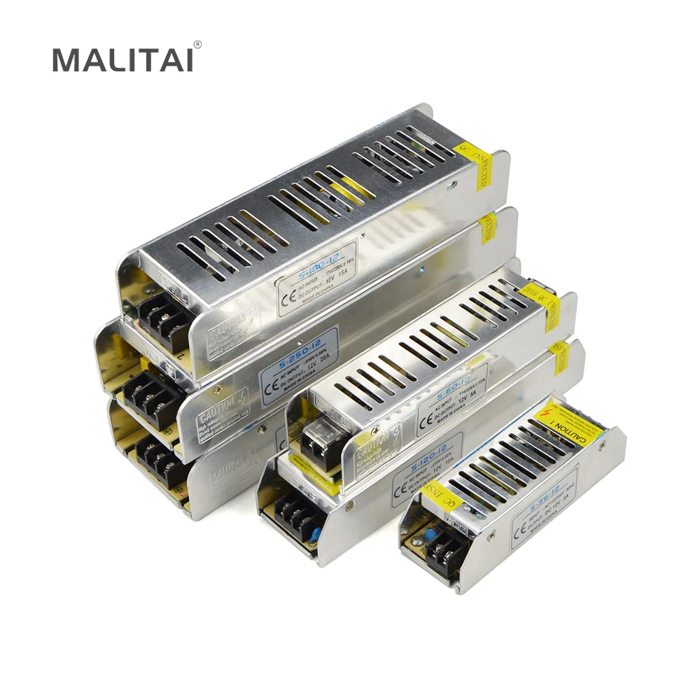 

AC 220V to DC 12V lighting Transformers 3A 5A 10A 12.5A 16.5A 20A 30A LED light Driver Switch Power Adapter Supply For Strips