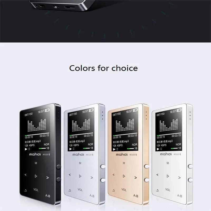 Hi-Fi Bluetooth MP3 MP4 музыкальный видеоплеер Сенсорный экран fm-радио 8G без потерь голос Запись ручка с микрофоном Поддержка 128G карты памяти