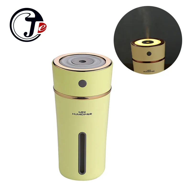 

300ML Rechargeable Ultrasonic Air Humidifier for Home Car Aroma Essential Oil Diffuser Fogger Mist Maker with Battery LED Light