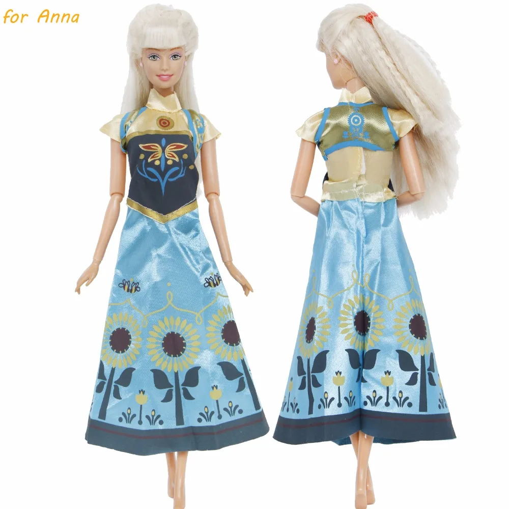 1x Косплей сказочные куклы аксессуары Классические Вечерние платья принцессы платье для куклы Барби одежда для детей милые игрушки