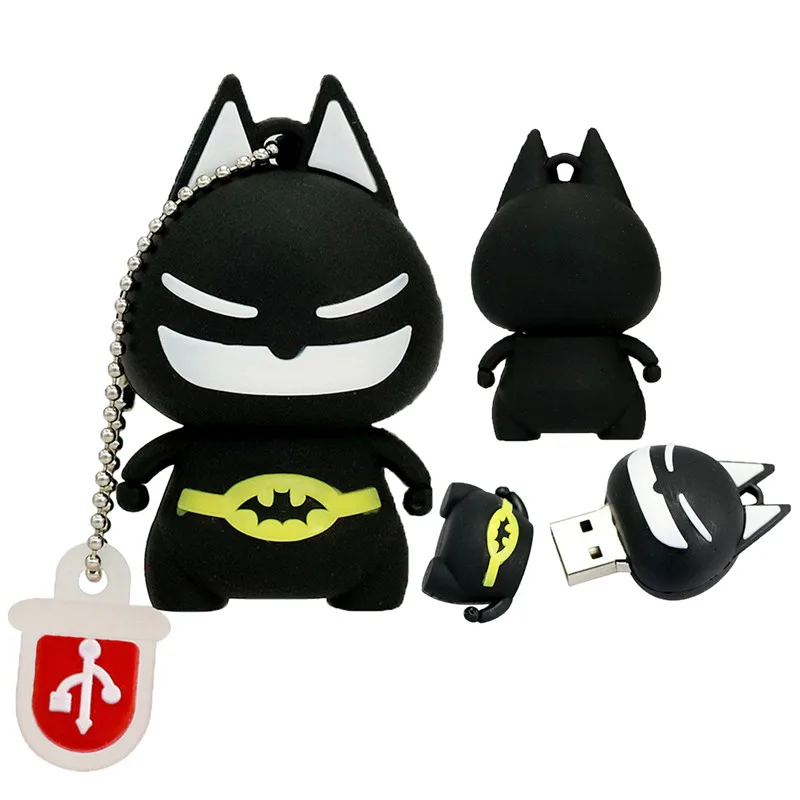 USB Flash Drive Batman Superhero Death Pen Drive 8GB 4GB Memory Stick Storage Usb 2.0 Pendrive Cartoon Skull U Disk Flash  Gift