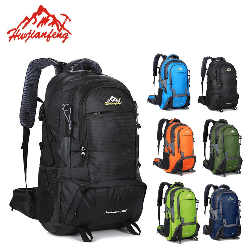 

50L Outdoor Bag Men Camping Bag Women Hiking Roller Backpack Travel equipment Sport Bag Climbing Rucksack Big Load mochila