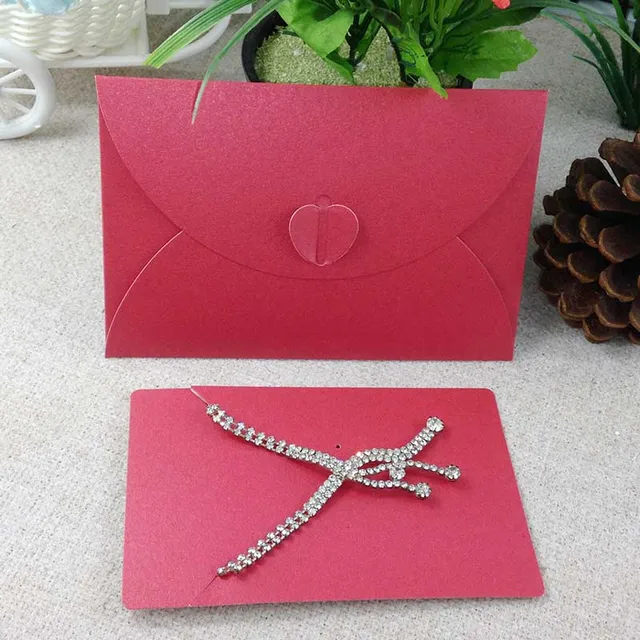 2017 Hot 20Sets /lot Necklace Display Envelope Packing Wedding Jewelry