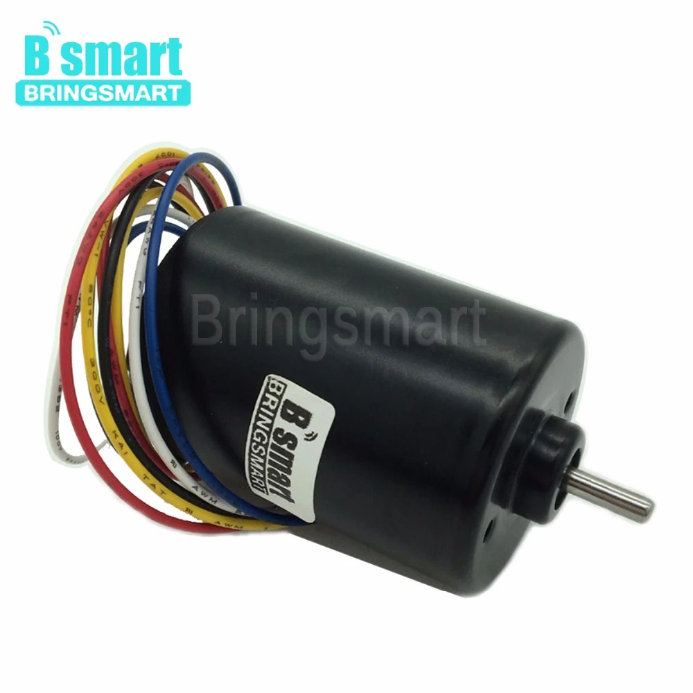 Bringsmart A3650 с бесщеточным двигателем постоянного тока 12V 24V мини-мотор-редуктор постоянного тока 3000 об/мин 6000 об/мин обратный встроенный драйвер высокого Скорость с высоким крутящим моментом