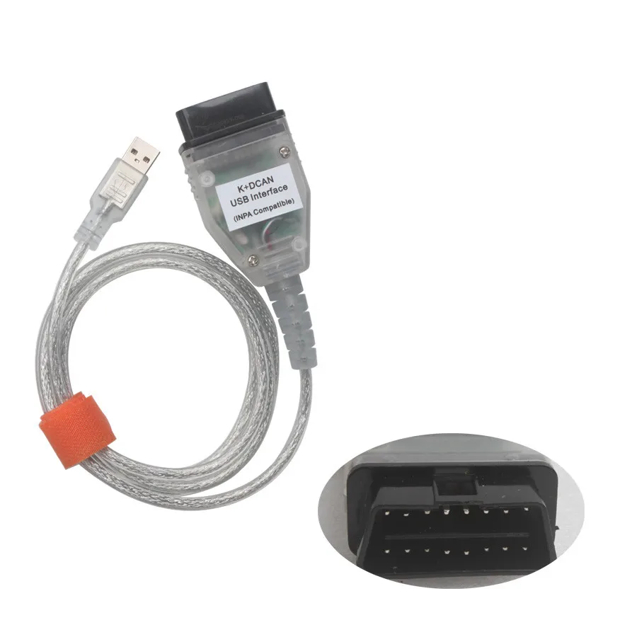 Новейший интерфейс для BMW INPA K + CAN с чипом FTDI FT232RQ переключатель D USB OBD DCAN DCAN|Кабели и