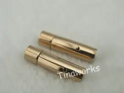 5 шт. розовое золото dia. 6.0 мм 316L Нержавеющая сталь кнопки/штык ювелирные изделия застежка