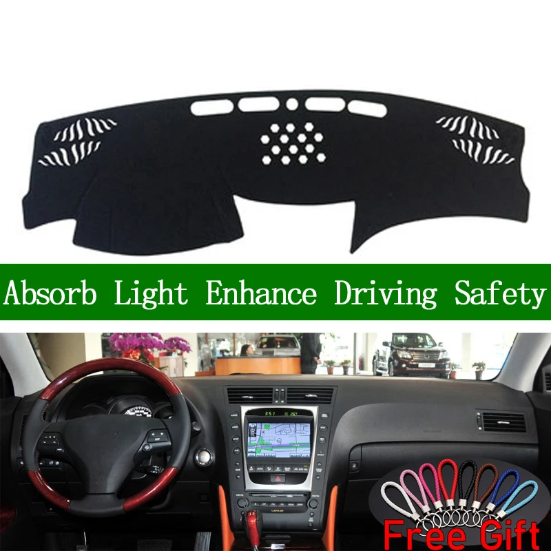 

For lexus gs200 gS250 gS300 2004-2011 Dashboard Cover Sun Shade Non-slip Dash Mat Pad Carpet Car Stickers Interior Accessories