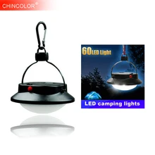 Светодиодный портативный походный светильник, подвесной светильник, водонепроницаемый, 60 светодиодов, 3 Вт, круглый фонарь для палатки, уличный фонарь с абажуром, источник питания JQ
