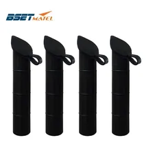 4 шт. BSET MATEL 30 градусов удочка держатель Внутренний Рукав Удочка Pod черная резиновая крышка труба лайнер