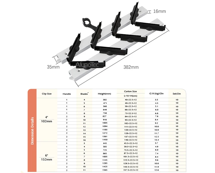 Aluno SF-200 4 дюймовые локоны 13 Blades1183mm(H) Серебро хорошее качество жалюзи оборудования в продаже для зданий