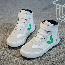 EU23-37 бренд цвет: черный, Синий плоский детская зимняя с высоким берцем обувь для мальчиков кроссовки для девочек белые кроссовки детей