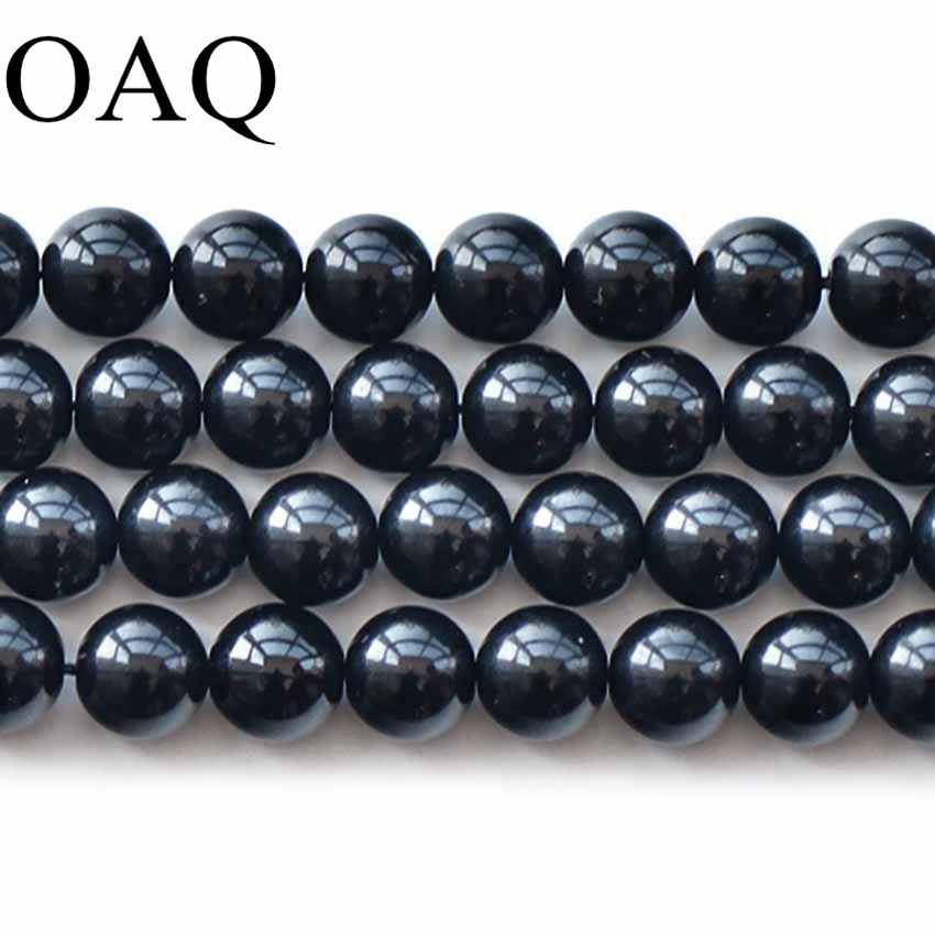 Aliexpress.com : Buy 6 12mm Black Crystal Beads Necklace Round Loose