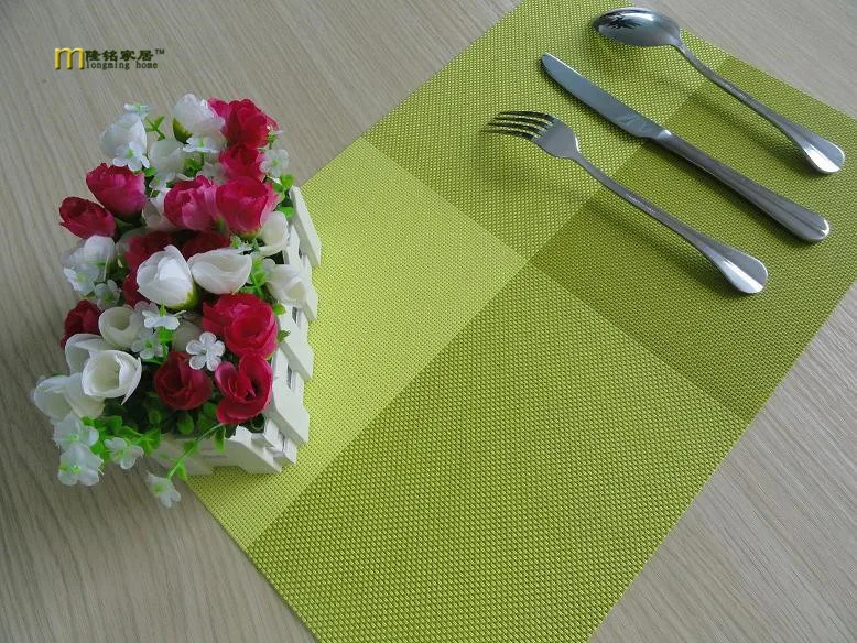

4pcs/lot PVC Placemat Bar Mat,square placemats for table, 30*45cm Plate Mat, Table Mat Set, Kitchen Hot Pads LB 260