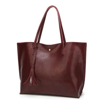 

BLGBY Shoulder Bags For Women 2019 Soft Pu Leather Casual Totes For Female All-Match Ladies High-Capacity Handbags