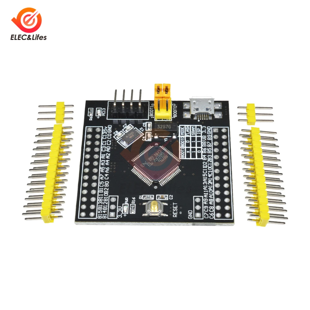 Мини USB STM32F103RBT6 ARM 32 бит Cortex STM32 развития плата расширения вспышка I/O программатор AVR микроконтроллер для Ardunio