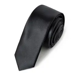 Высокое качество 5 см Водонепроницаемый галстук для мужчин Модная нарядная Бизнес галстук Работа Офис партии Галстуки классический черный