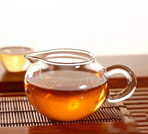 

1PC 250ml Transparent heat-resistant glass fair cup parts special offer Kung Fu glass tea cup JN 1028