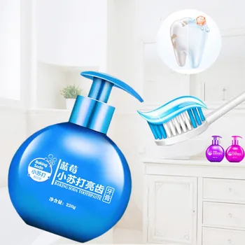 

220g Baking Soda Whitening Toothpaste Teeth Whiter Stains Removal Fight BleToothpaste toothpaste teeth whitening Stain #45 #ZC