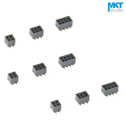 100 шт. 2 0 мм вертикальный SMD SMT двухрядный 4 3 гнездовой штырьковый разъем PTH для Arduino