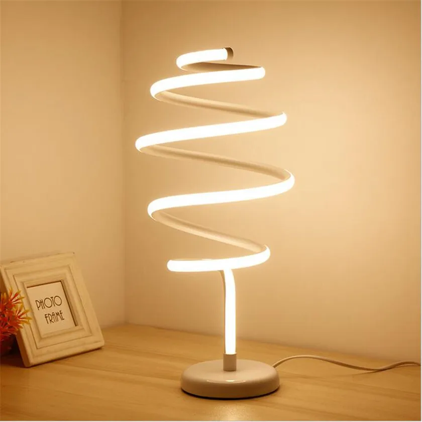 

Minimalist Art led Table Lamp Aluminum Gold/Silver Table Lights Desk Lamp Abajur 110V/220V Eye Protect Bedside Lamp for Bedroom