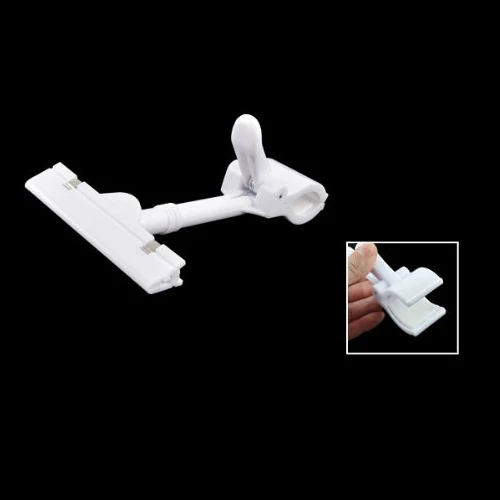 Белый пластик 360 градусов вращающийся полюс двойные зажимы Pop Thumb клип