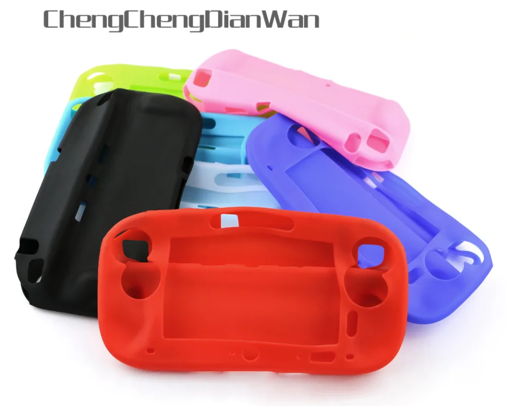 ChengChengDianWan 10pcs For Nintendo Wii U High quality Silicone case