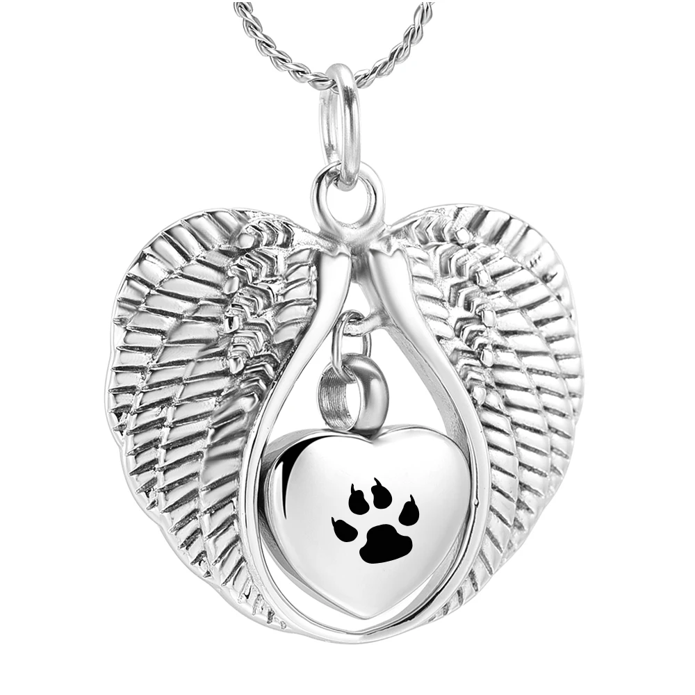 K7438-Angel-Wing-With-Paw-Print-necklace-Cremation-Jewelry-for-Ashes-Pendant-Heart-Urn-Memorial-Necklace (1)