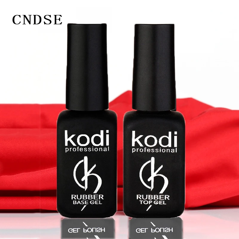 

Kodi Gel Rubber Base And Top Coat 12ml UV Resin LED Varnish unhas de gel gelLak Vernis Semi Permanent GelPolish Primer Lacquer