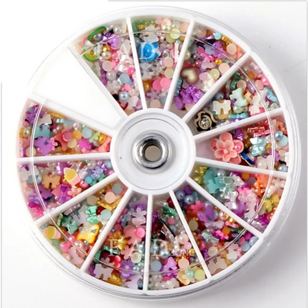 

Japanese Manicure Diy Jewelry Pearl Soft Clay Nail Patch -8Cm