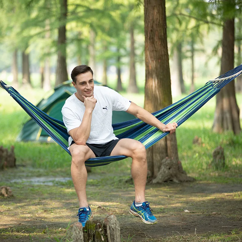 

Camping hammock outdoor thickened canvas load-bearing double