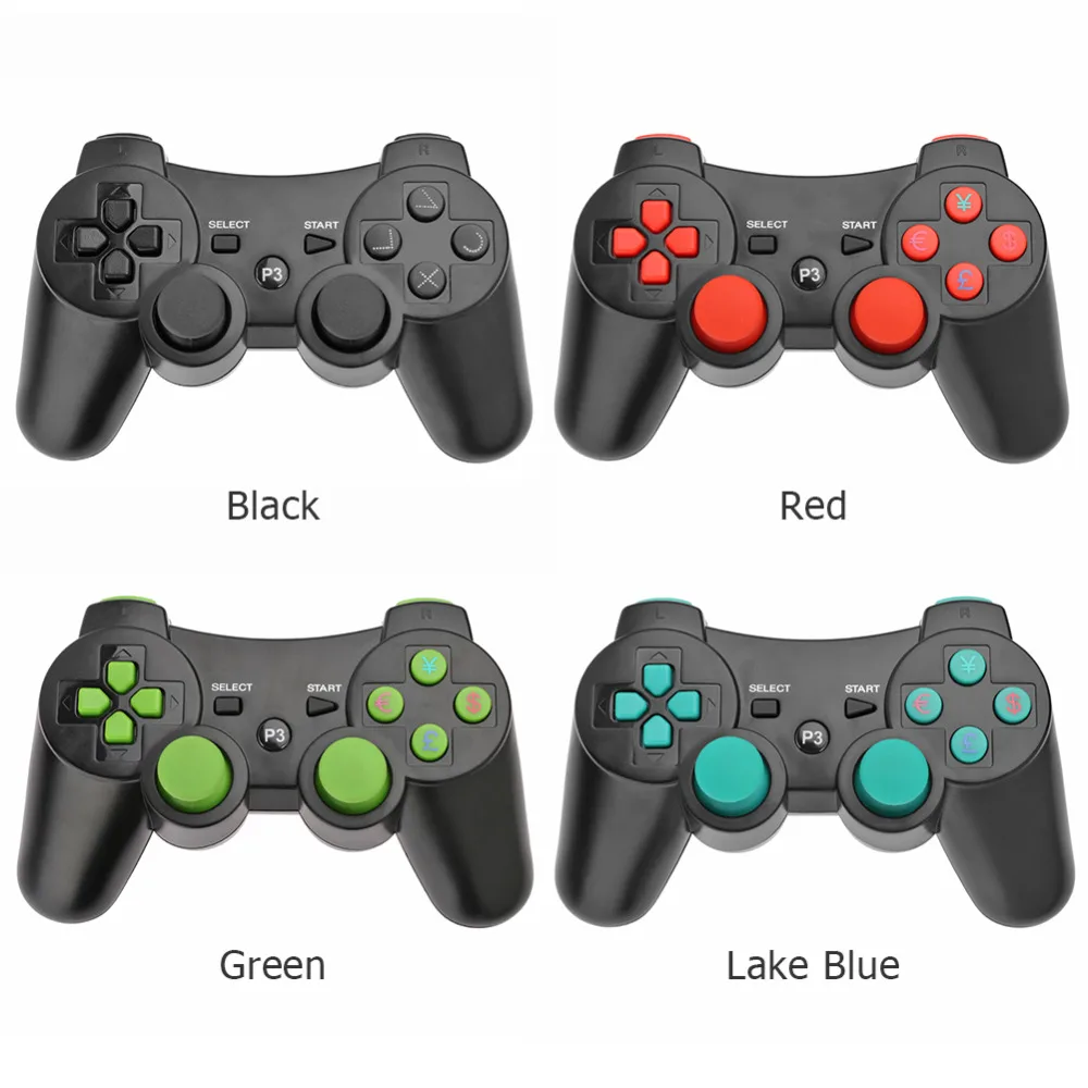 4 цвета геймпады для sony Playstation 3 беспроводной контроллер SIXAXIS Joypad удаленные Игровые колодки для sony Playstation 3 DualShock