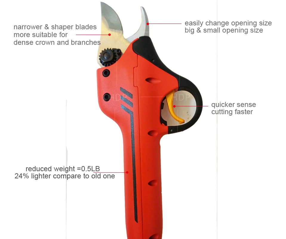 2 комплекта электрических секаторов HDP818 новейшая модель электрических секаторов(самый легкий и быстрый секатор