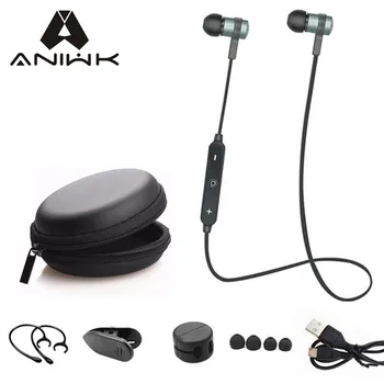 Aniwk Sport Running Bluetooth Headset Wireless Earphone Headphone Bluetooth Earpiece With Mic Stereo Earbuds For all phone