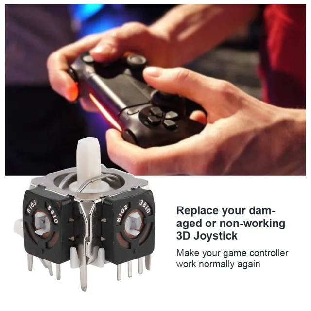 5 Pcs Analog Stick 3D Joystick Replacement for Xbox 360 Wireless