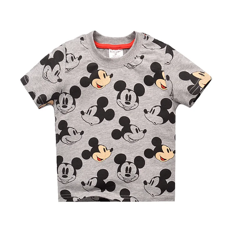 Jargazol/рубашка для маленьких девочек, топы для мальчиков с рисунком Микки, футболка с длинными рукавами, повседневные хлопковые детские футболки, детская одежда