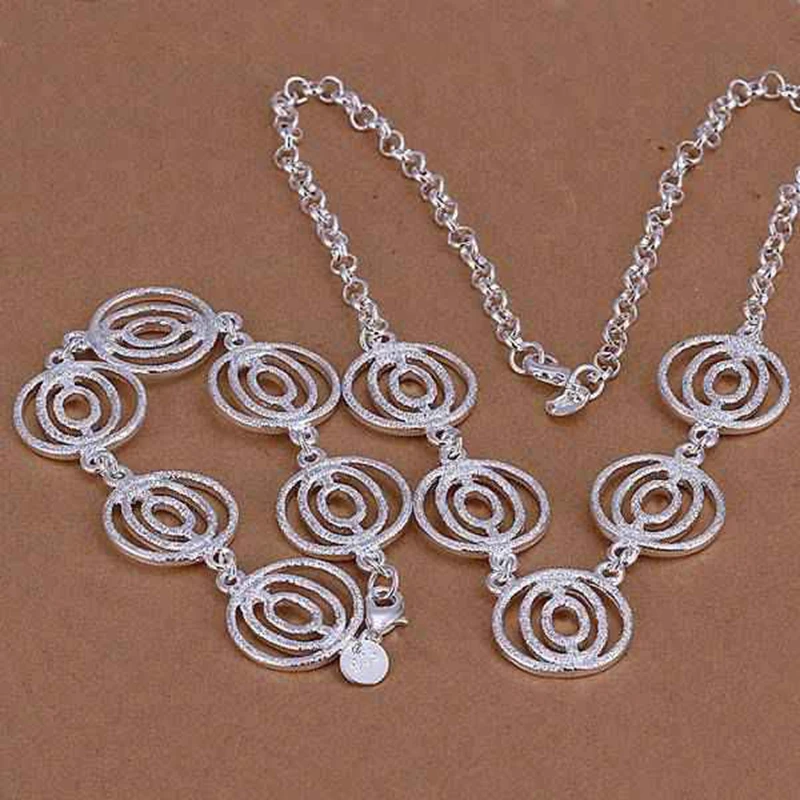 silver plated jewelry set, 925 fashion Silver jewelry set Lattern