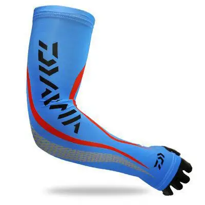 Перчатки для бега, длинные рукава, Солнцезащитная манжета, женские летние перчатки для вождения автомобиля, перчатки для подледной рыбалки FF002 - Цвет: Синий
