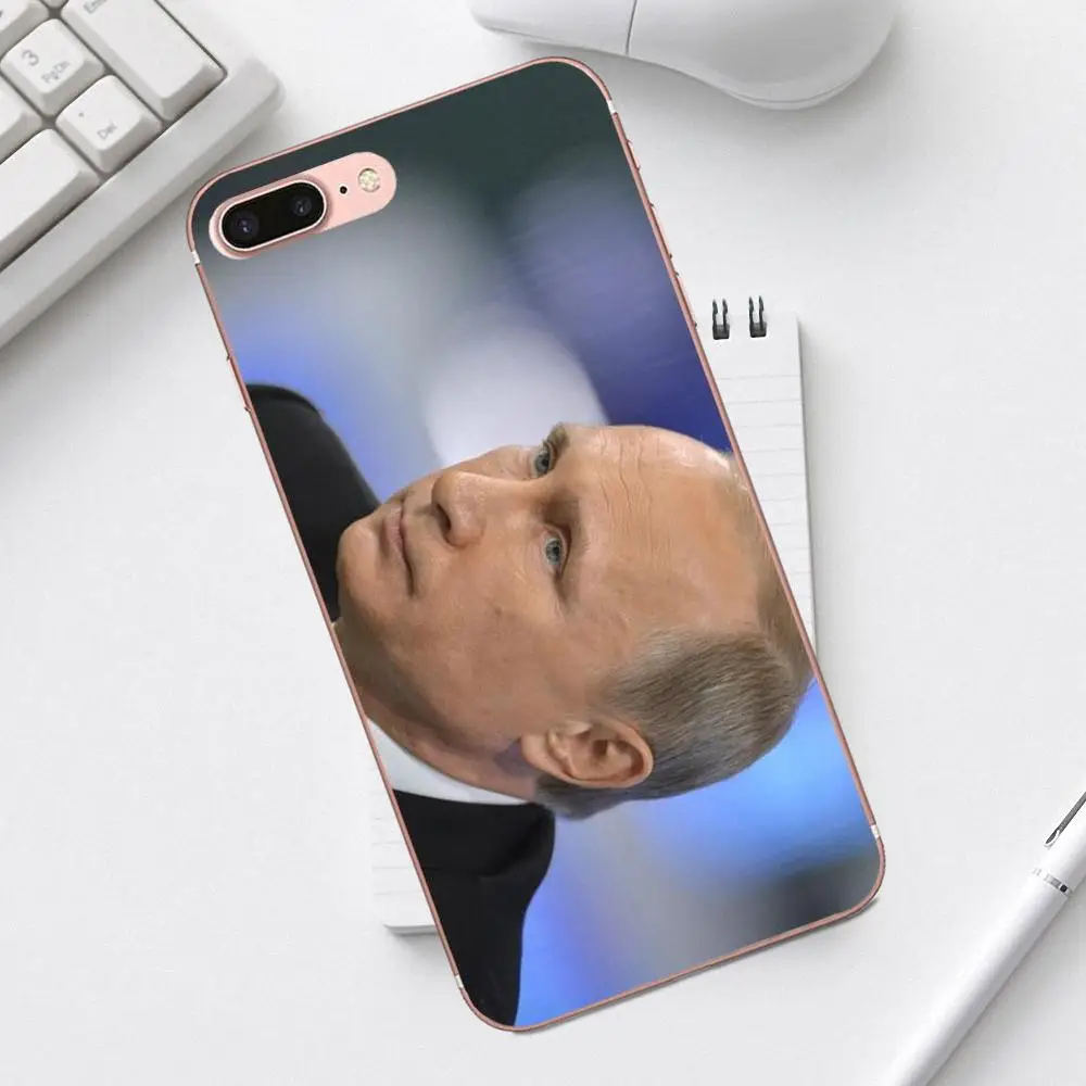 Российские Путин новейший супер милый телефонные чехлы для iPhone 4 4S 5 5C SE 6 6S 7 8 Plus X XS Max XR Galaxy A3 A5 J1 J3 J5 J7 - Цвет: as picture