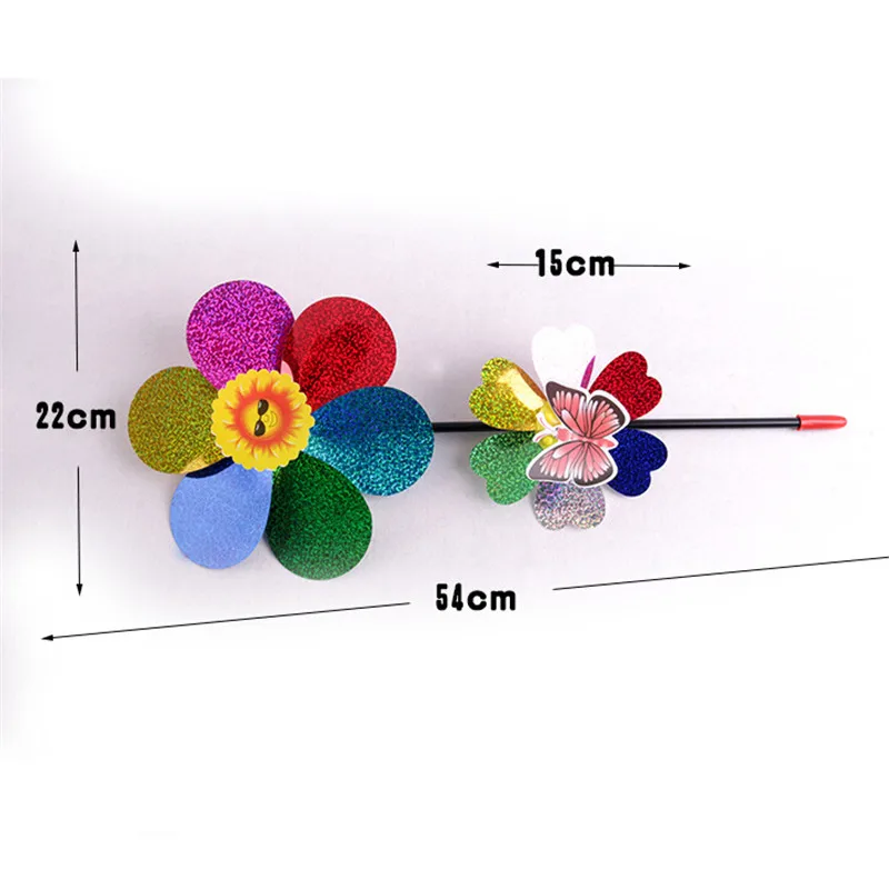 1 шт Красочные Блестки мельница ветра вертушка детская игрушка домашнее украшение сада, двора