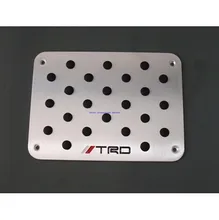 new aluminum floor mat pedal foot pedal pad for mitsubishi outlander pajero evo lancer ex asx Ralliart