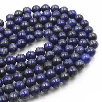

2 3 4 6 8 10 12 Pick Size Natural Stone Lapis Lazuli Loose Round Beads 15" Strand for Jewelry Making DIY Necklace Bracelet A696