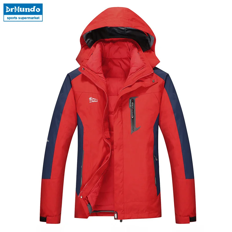 Winter Ski Jacket Men waterproof snowboard jacket snow down jacket Windproof two pieces Mens Ski