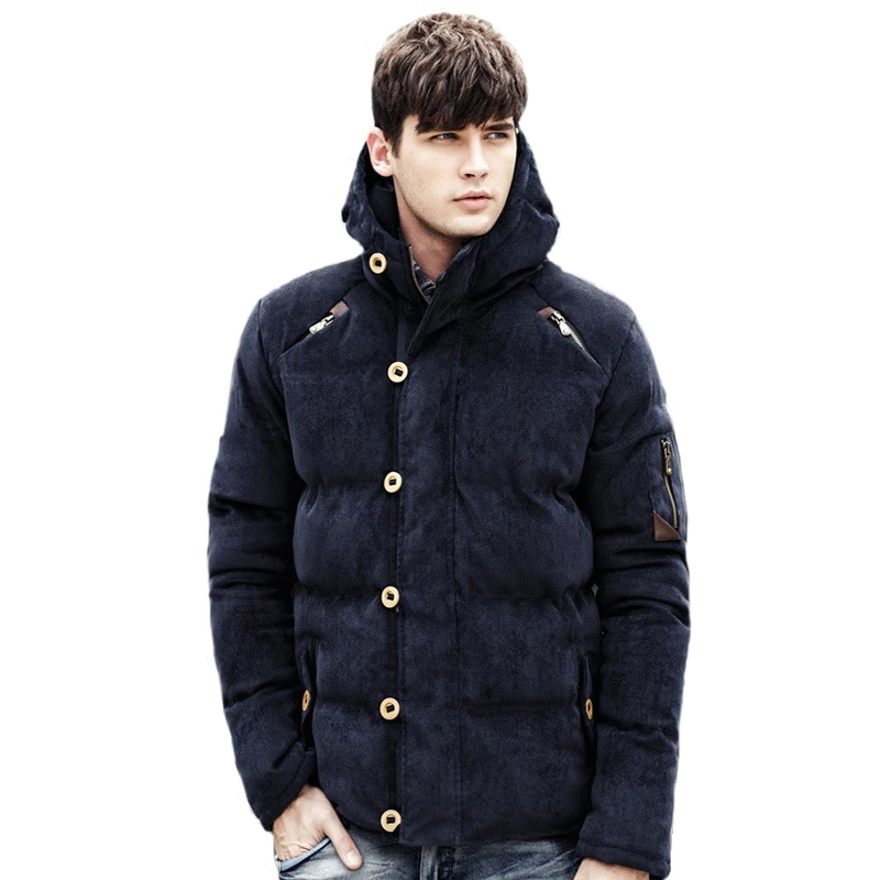 Buy Men Winter Jacket Fashion Padded Cotton Coat Parka