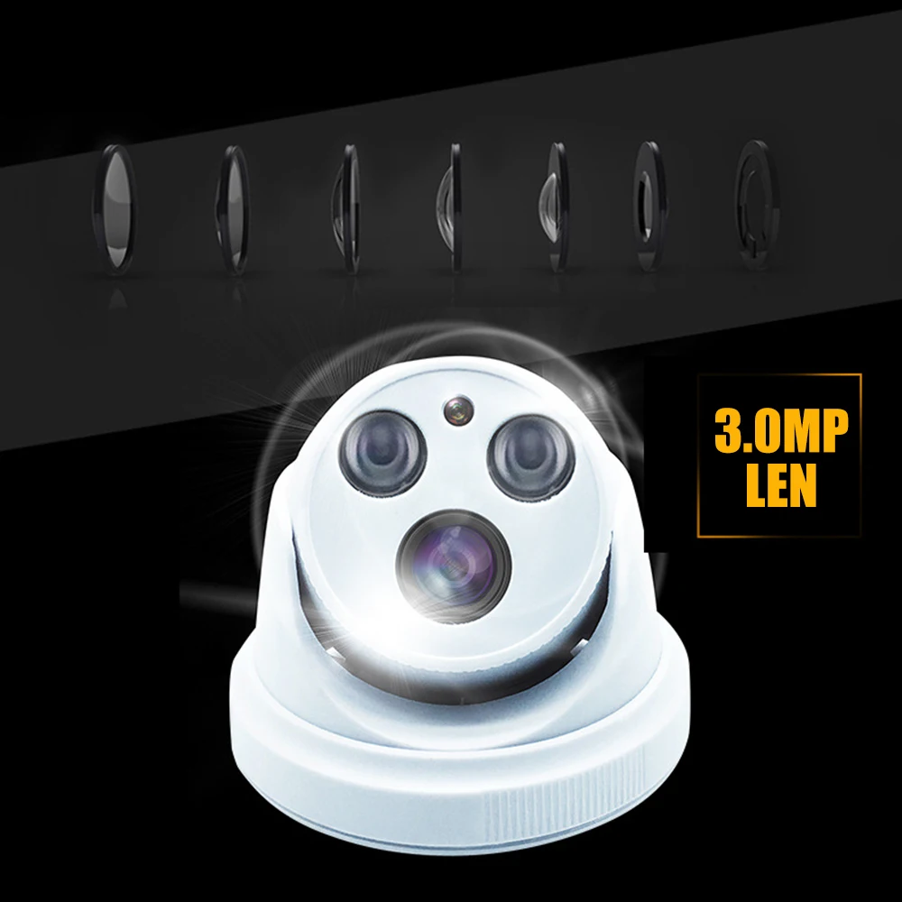 YiiSPO 1080P IP камера HD H.265 2.0MP крытая камера ночного видения HI3516E+ V100 XMeye P2P CCTV камера ONVIF вид телефона 2LED Массив Камеры