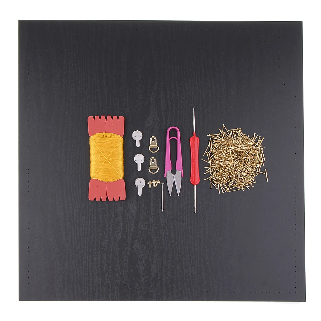DIY String Art Starter Kit Yellow Light Craft Home Decoration, All Supplies Included