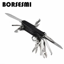 Высококачественный кухонный набор ножей из нержавеющей стали многофункциональный нож 17 в 1 портативный складной нож для кемпинга