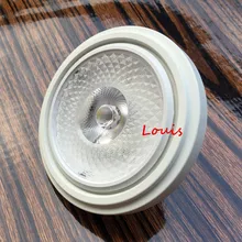 AR111 Светодиодный прожектор 15 Вт COB QR111 G53 светодиодный лампочка с регулируемым уровнем света DC12V AC85-265V дома коммерческие Потолочные светильники 12 шт