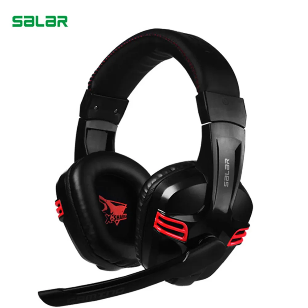 

Original Salar KX236 Stereo Gaming Headset Over Ear Headphones Wired With Microphone USB Headband HiFi Headphone For Computer