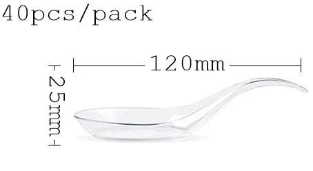 Продвижение-вечерние поставщики, доступная пластмассовая столовая посуда, 75*80 мм черный десерт мини блюдо для закусок, 20/упаковка - Цвет: Transparent