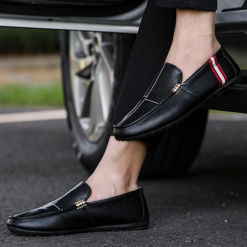 

mens shoes casual pu leather luxury designer social driving brand adult fashion dress moccasins men loafers